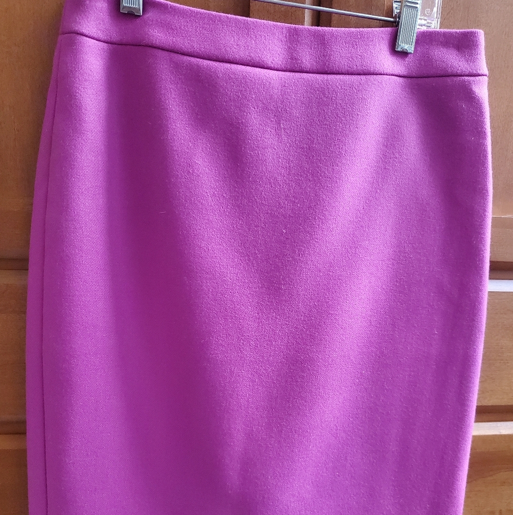 J.crew Pink Purple Women's Wool Pencil Skirt